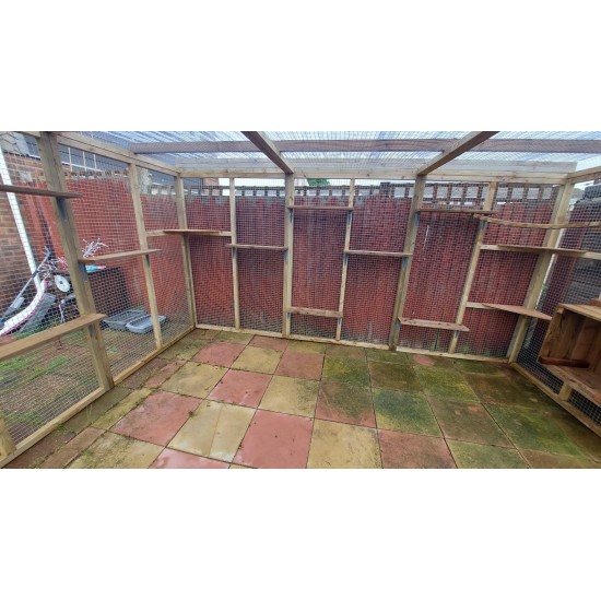 Freestanding Waterproof Catio Enclosure 12FT X 8FT X 8FT Tall